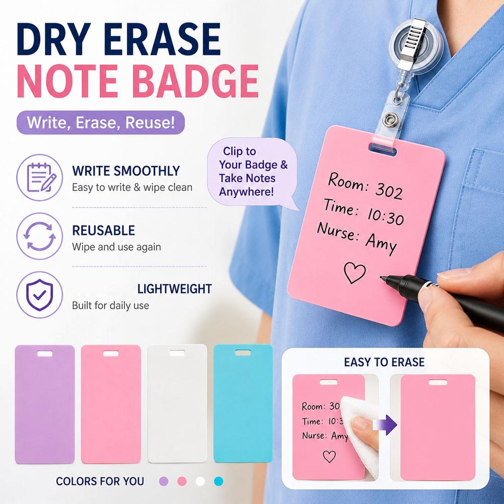 Tech Office Accessories - Cartão de Notas Portátil Apagável a