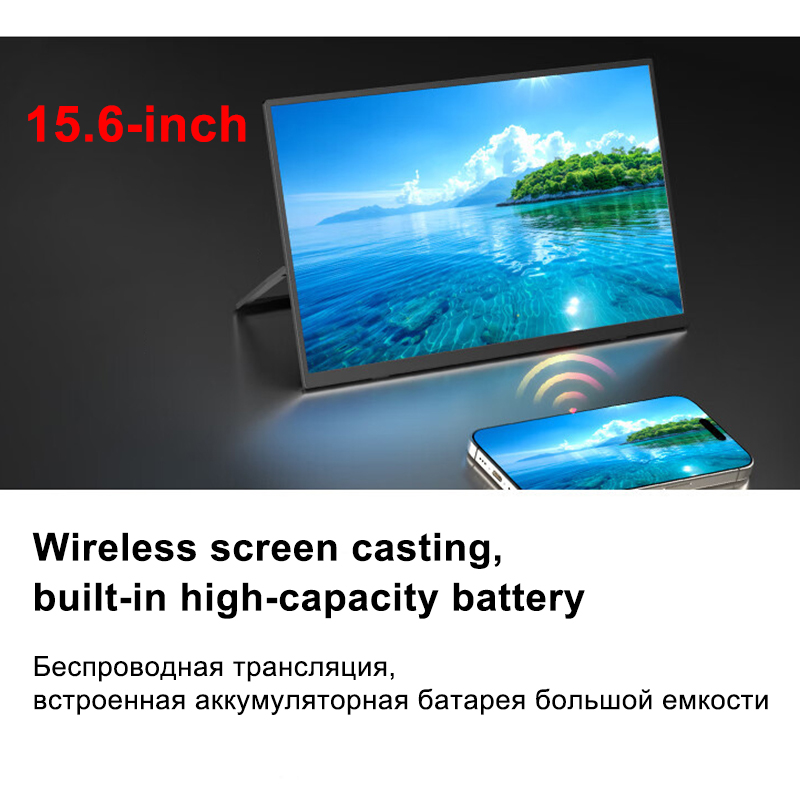 Usb C To Hdmi - Monitor portátil LCD de 15,6 polegadas,