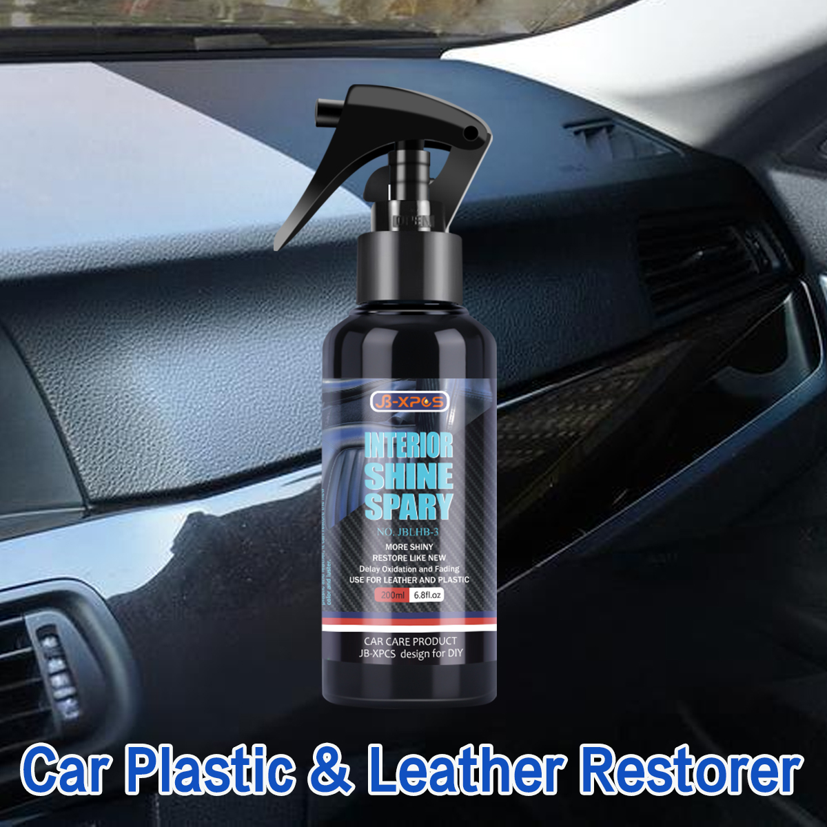 Screen Cleaner Spray - Restaurador de plástico e couro para