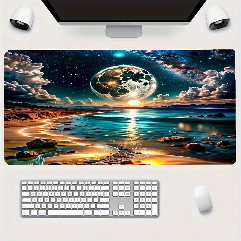Moto Tech Accessories & Workshop - Mouse Pad Grande Colorido com Paisagem