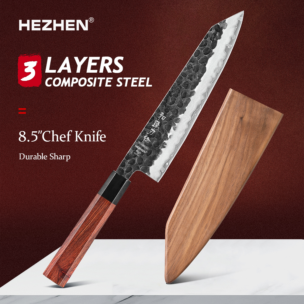 High Tech Kitchen Accessories - HEZHEN 8.3 polegadas Faca de chef