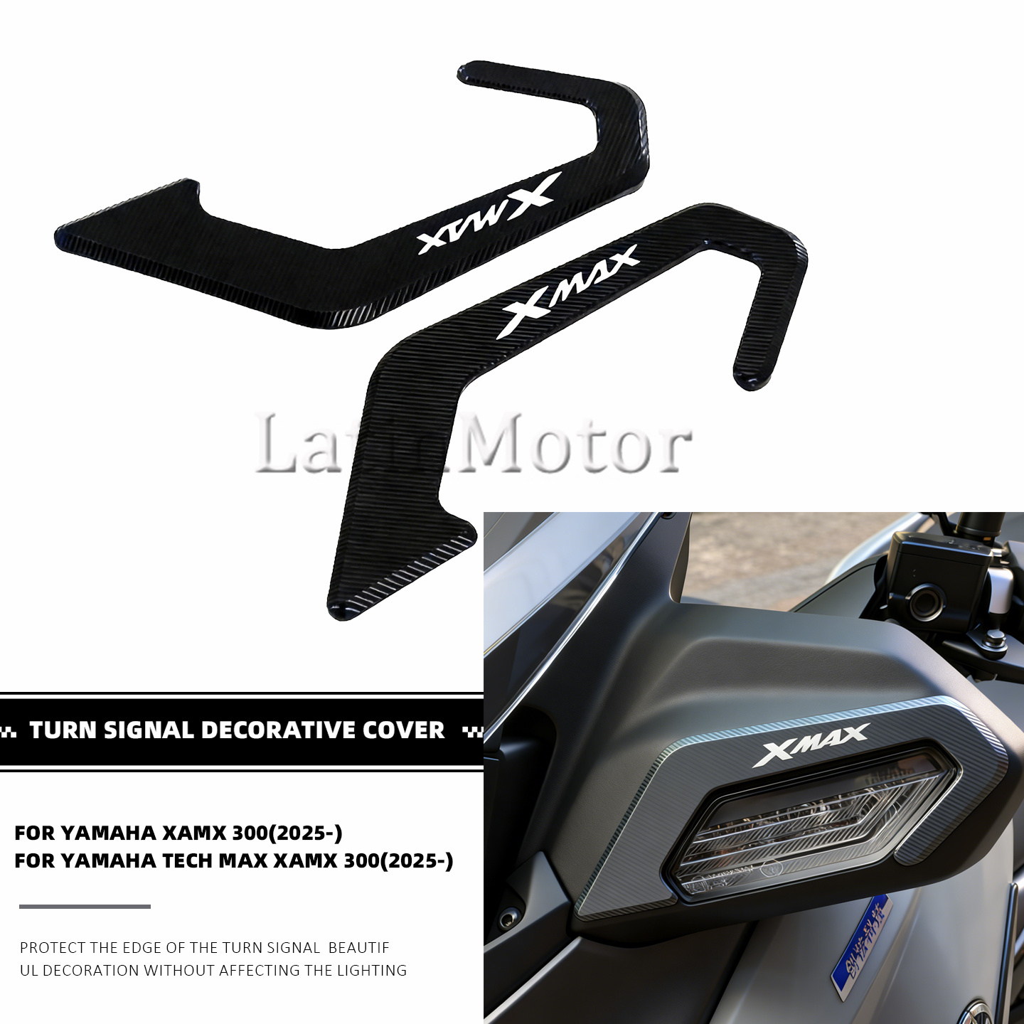 Xmax Tech Max Accessories - Protetor de Luz de Sinalização Frontal