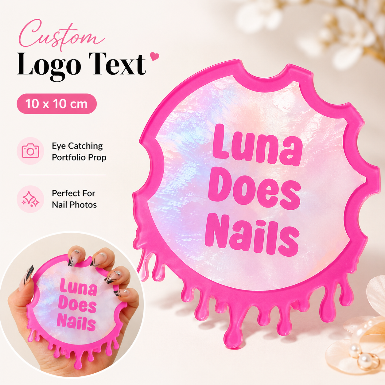 Tech Accessories Logo - Disco de Acrílico Personalizado para Fotos