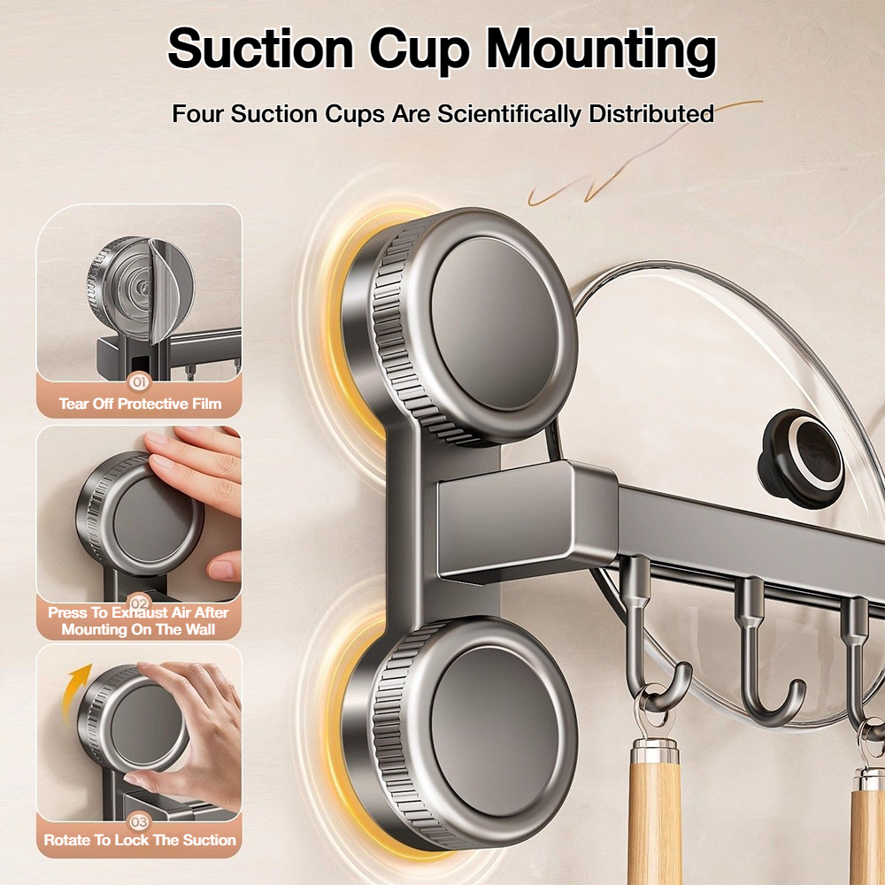 Suporte de Parede com Ventosa  - Hi Tech Kitchen Accessories avaliação e preço