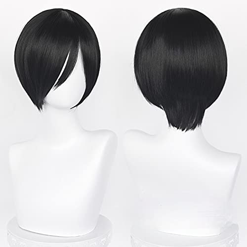 Cabelo preto curto e reto para - Tech Accessories For Men avaliação e preço